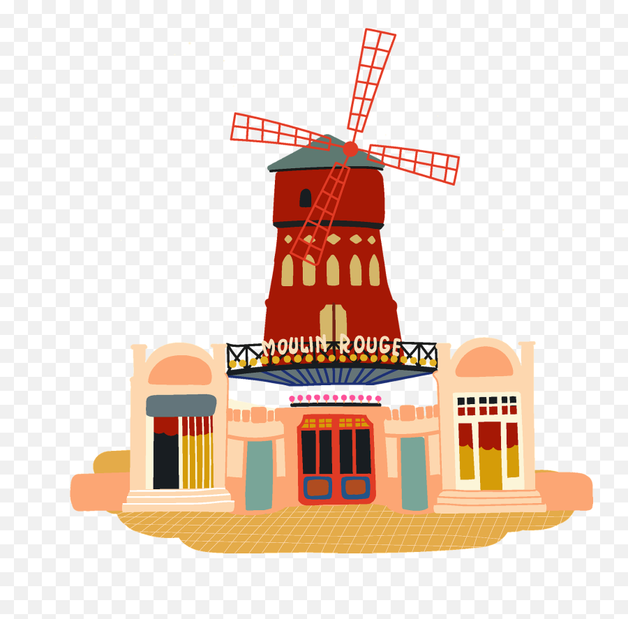 Moulin Rouge Clipart Free Download Transparent Png Creazilla - Vertical Emoji,Is There An Eiffel Tower Emoji