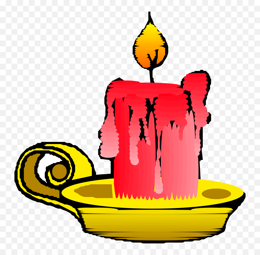 Cliparts Red Candle Clipart - Red Candle Drawing Emoji,Christmas Candle Emojis