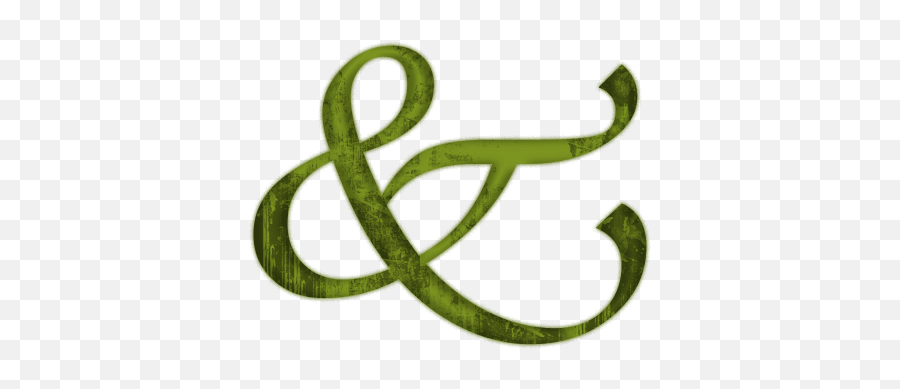 Green Ampersand - Christmas Ampersand Emoji,Ambersand Emoji
