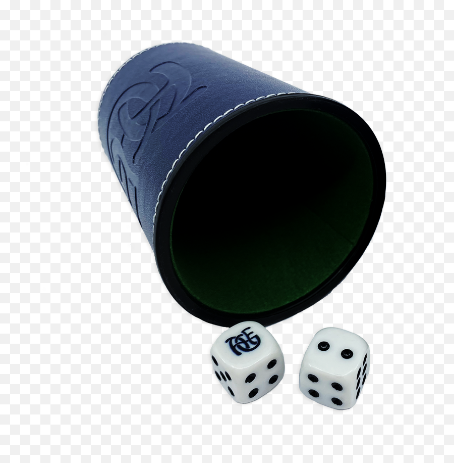 Dice Cup With 12 Dies With Logo - Solid Emoji,Emotion Dice Game