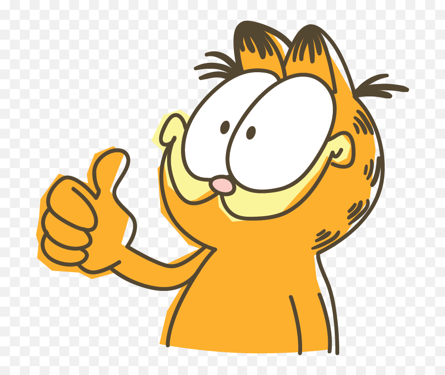 Custom Mobile Messaging Stickers - Bare Tree Media Thumbs Up Cartoon Transparent Emoji,Garfield Emojis For Android
