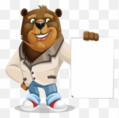 Vector Cartoon Characters Graphicmama - Beary Good Emoji,Funny Cartoon Nurses Emojis
