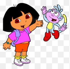 Dora The Explorer Clipart - Dora Clip Art Emoji,