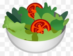 Green Salad Emoji - Salad Emoji,Lettuce Emoji