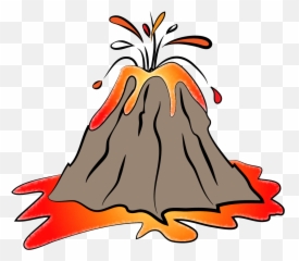 Transparent Background Volcano Clipart Emoji,Volcano Emoji