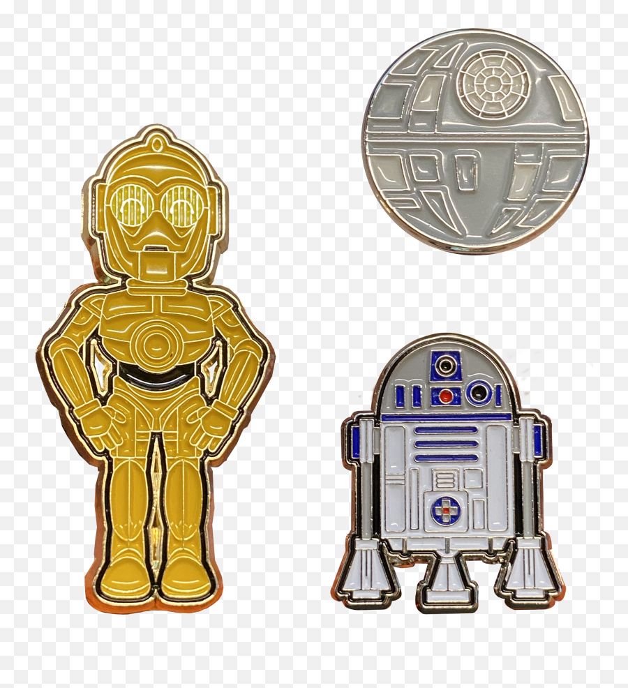 Dl2 - 11 Pins Inspired By Star Wars R2d2 C3po And Death Star Emoji,Sonic Forces Emojis