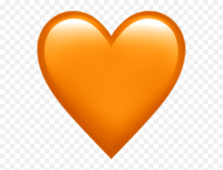 New Apple Emoji For Ios 11 In 2017 - Orange Heart Emoji,New Emojis