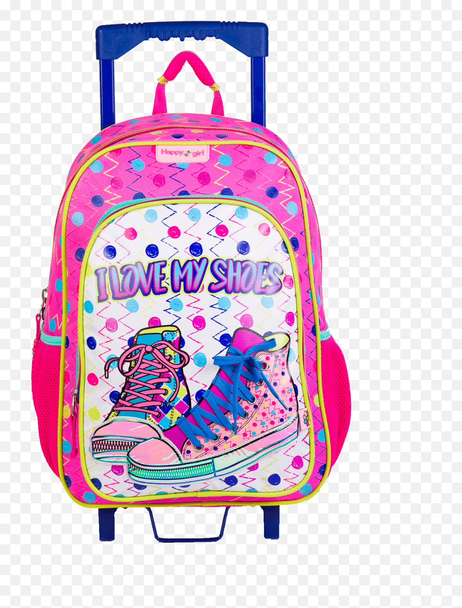 Ruedas Happy Girl Love My Shoes - Mochilas De Happy Girl Chenson Emoji,Emoji Backpack Jansport