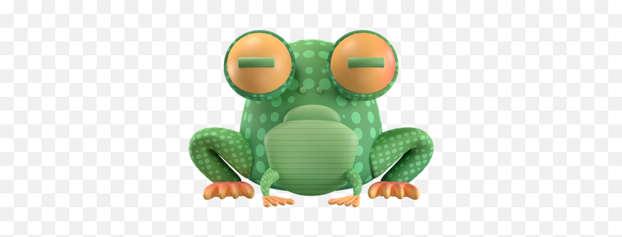 Premium Wild Frog Emoji 3d Illustration Download In Png Obj,Frog Smile Get In Emoji