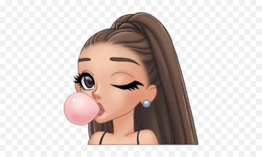 Ariana Grande Arimojis Whatsapp - Ariana Grande Emojis,Bubble Gum Emoji