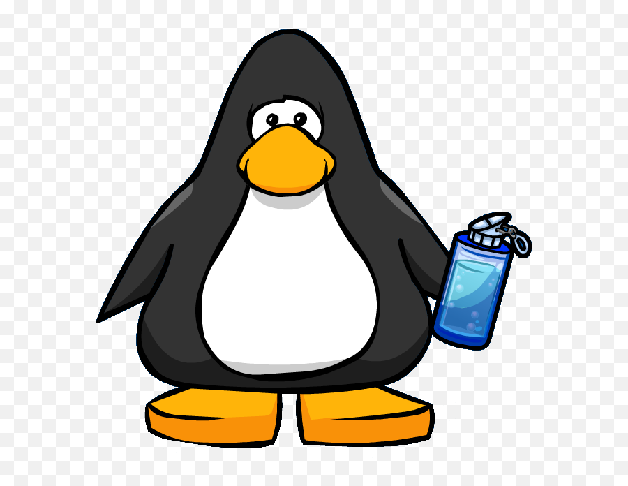 Blue Water Bottle Club Penguin Wiki Fandom - Club Penguin Purple Boa Emoji,Cool Gear Emoji Water Bottle