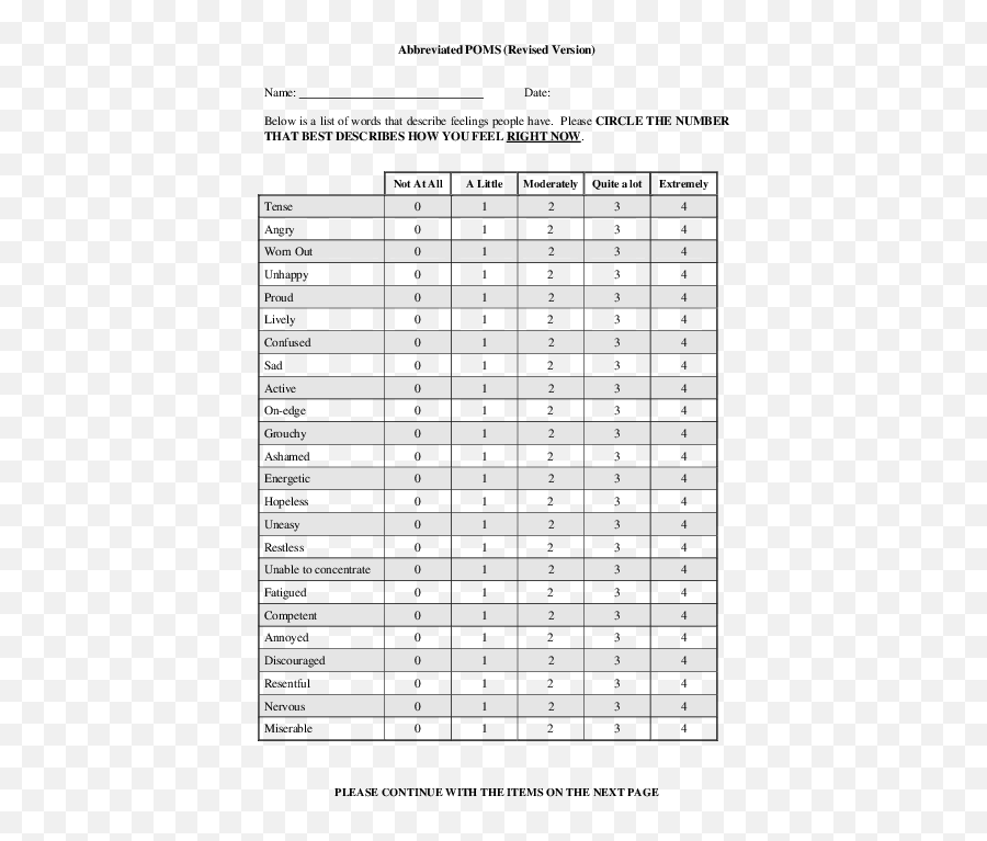 Poms Test Pdf Ktwaleyuscsite - Empty Emoji,List Of Words To Describe Feelings And Emotions