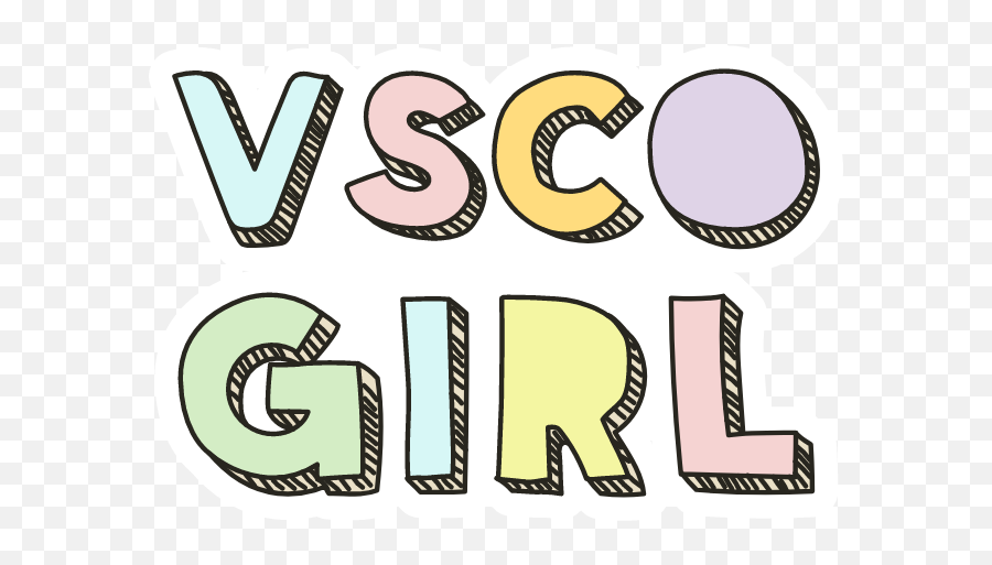 Vsco Girl Sticker - Sticker Mania Dot Emoji,Girl Lightning Emoji