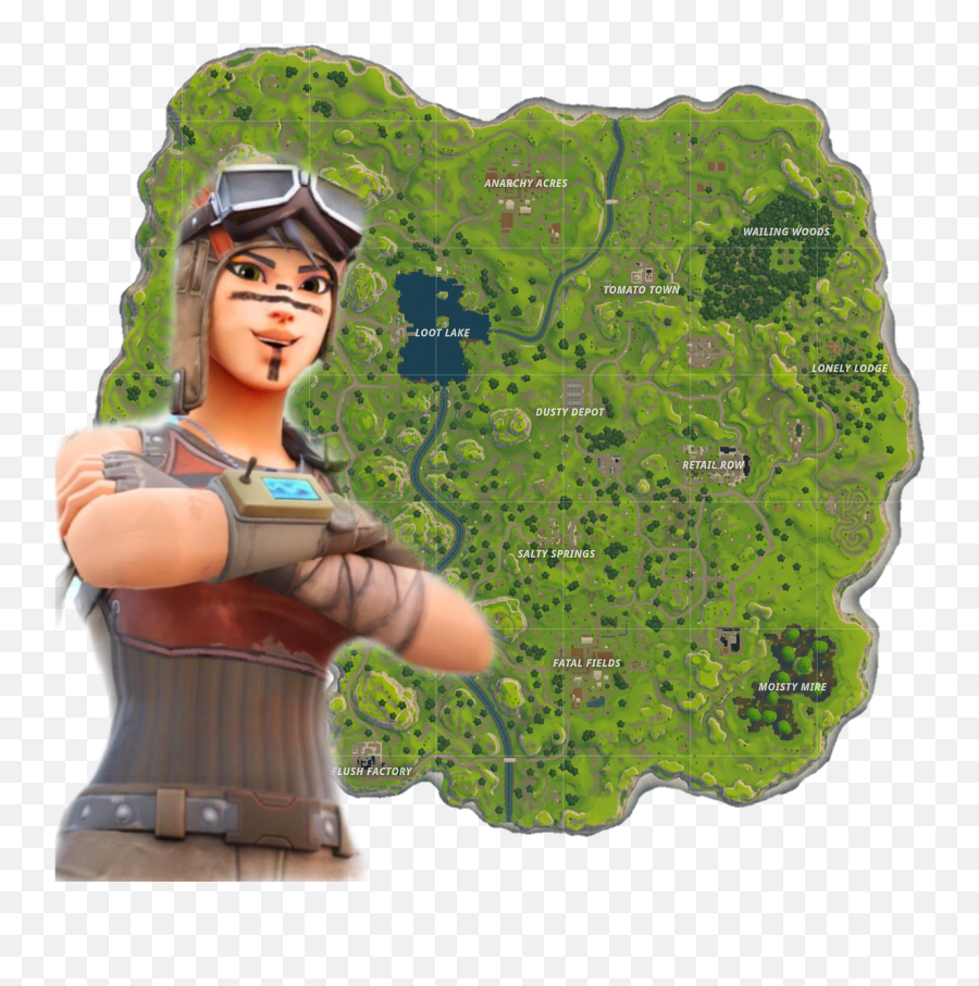 Season1 Sticker - Fortnite Chapter 1 Season 1 Map Emoji,Wailing Emoji