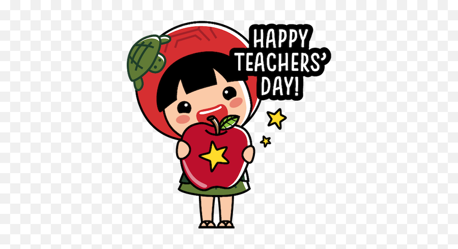 Ang Ku Kueh Girl - Teachersday By Ang Ku Kueh Girl Pte Ltd Happy Teachers Day Stickers For Whatsapp Emoji,Teacher Emoji Stickers