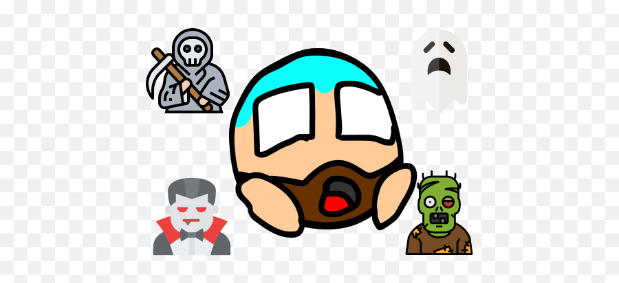 Spooky Emoji,Leeroy Jenkins Emoji