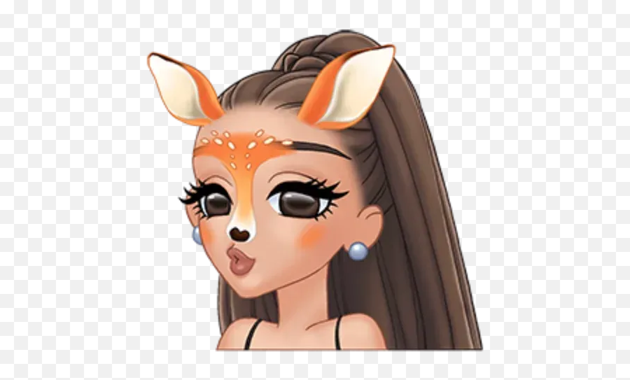Ariana Grande Uploaded By Lew On We Heart It - Ariana Grande Arimojis Emoji,Emoji Heart Eyes Bunny Ears