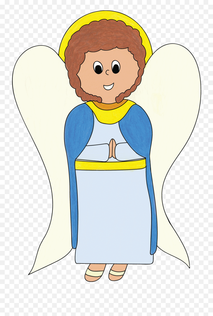 Saint Gabriel Transparent - Annunciation For Kids Clipart Gabriel Transparent Clipart Emoji,Saint Of Emotion