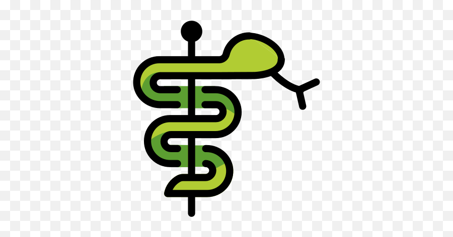 Medicine Symbol - Para Simbolo De Medicina Emoji,Japanese Emoticon Snake