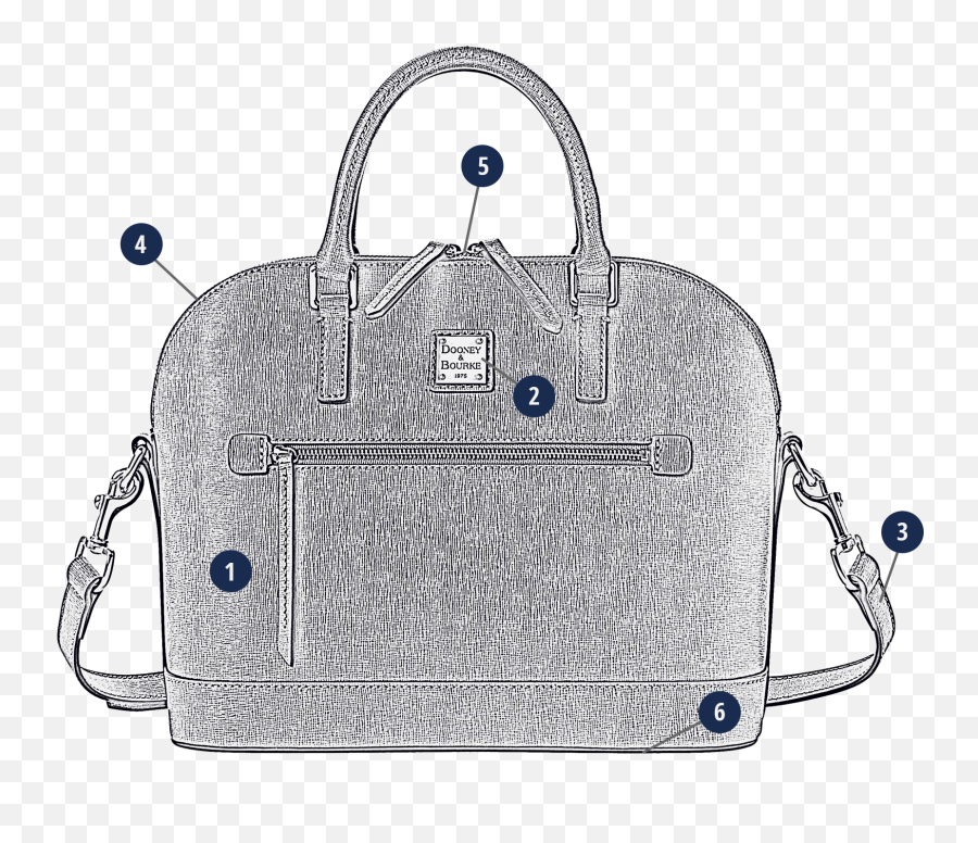 Dooney Bourke Saffiano Domed Zip Satchel - Top Handle Handbag Emoji,Azalea Emoji Clutch - Mauve