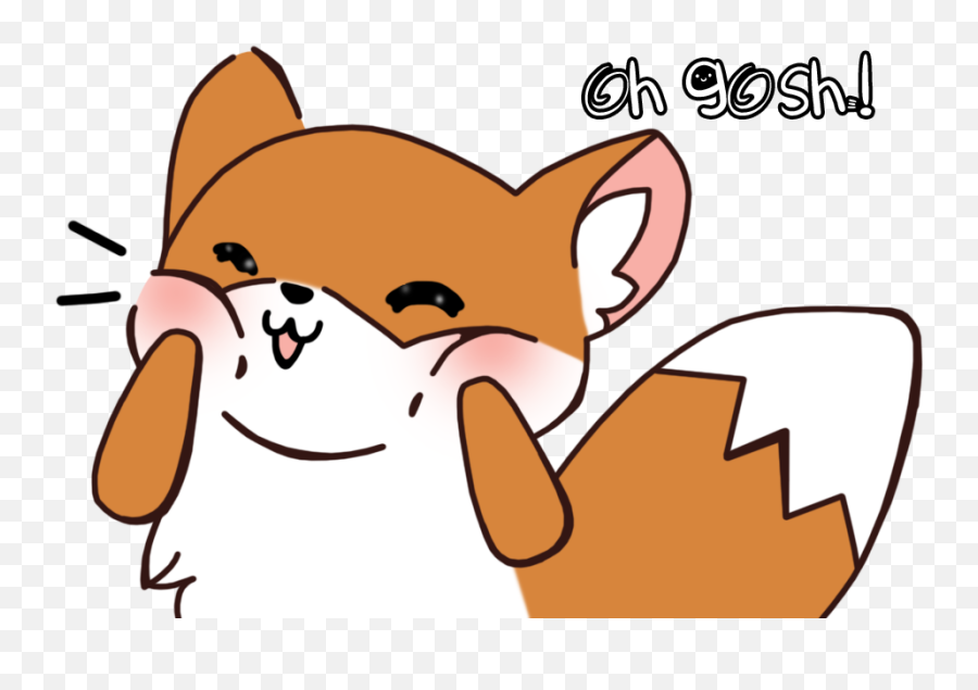 Cute Fox Png - Itu0027s Just A Cute Fox What Are You Talking Oh Gosh Fox Emoji,Fox Emojis Transparent Background