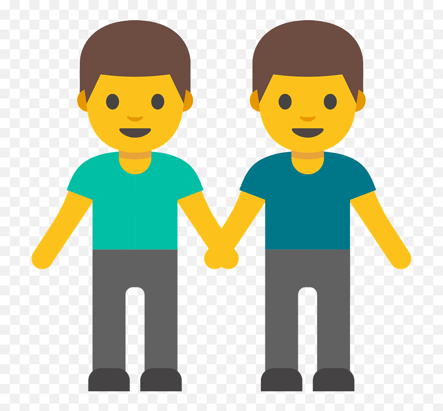 Hombres Dados De La Mano - Two Men Emoji,Imagenes De Emojis De/caras Con Manos