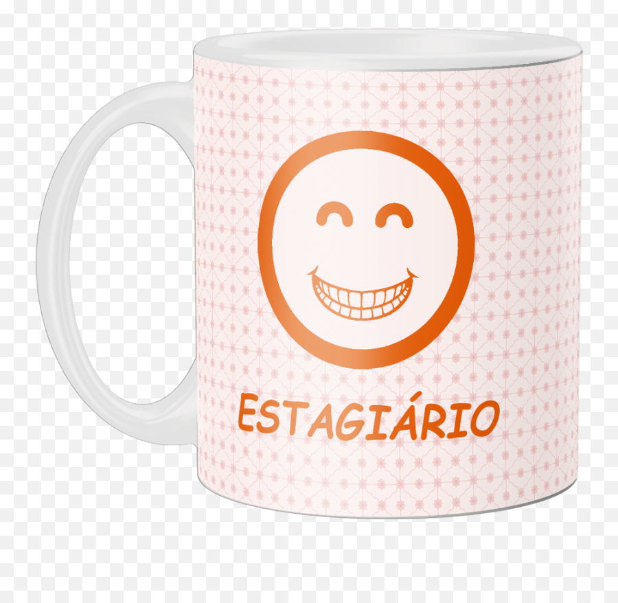 Caneca Personalizada Estagiário - Mug Emoji,Emoticon Infiel