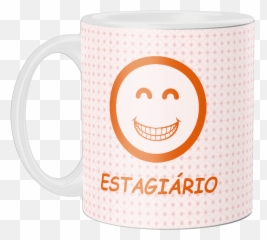 Caneca Personalizada Estagiário - Mug Emoji,Emoticon Infiel