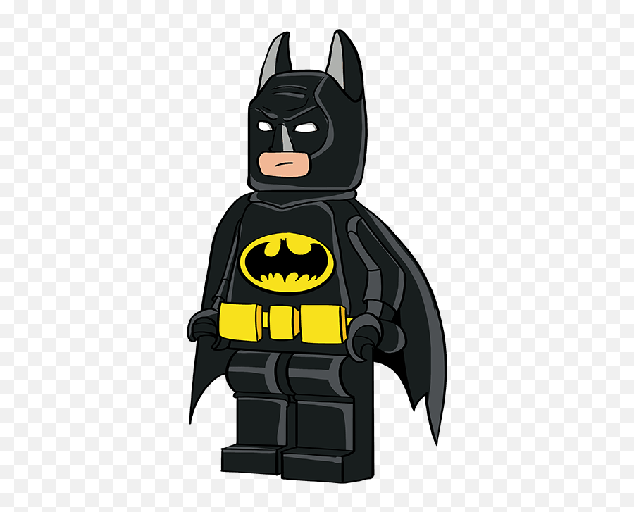How To Draw Lego Batman - Draw Lego Batman Step By Step Emoji,Lego Batman One Emotion