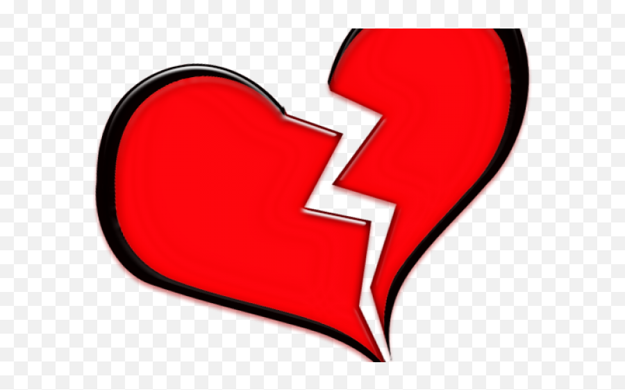 Broken Heart Clipart Simple - Clipart Broken Heart Emoji,Broken Heart Emoji For Minecraft