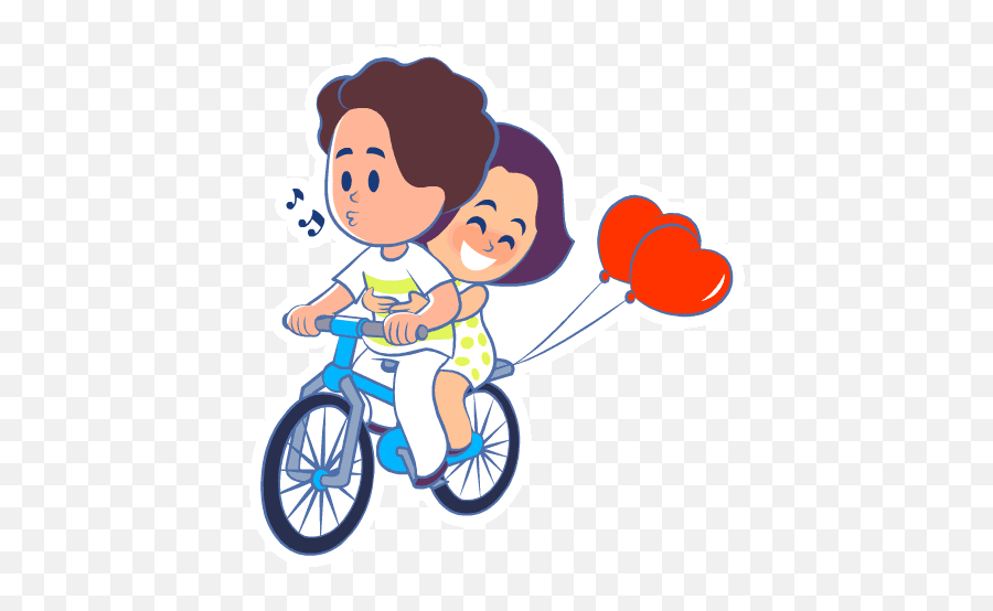 Animated Stickers - Gif Kid Cycling Animated Emoji,Cycling Emoji