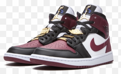 Air Jordan 1 Mid Se Black Dark Beetroot - Jordan 1 Mid Beetroot Emoji,Emotion Dark La Maison Review
