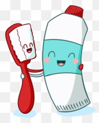 Download Toothbrush Brushing Tooth - Escova E Pasta De Dente Png Emoji,Brushing Teeth Emoticon