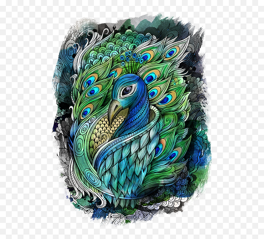 Peacock On Behance Peacock Art Mandala Design Art Peacock Emoji,Peacock Feather Ascii Emoticon
