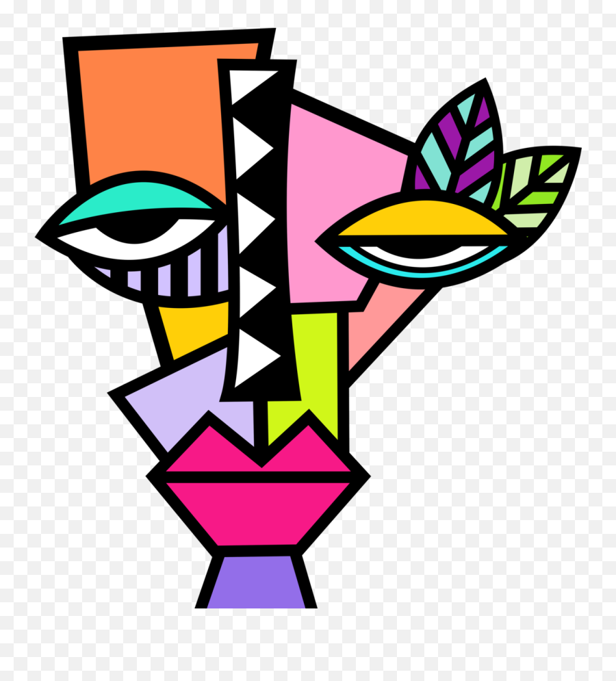 Pin By Camila Ramirez Reyes On Funny Geometric Artwork - Vertical Emoji,Cubism Emotion