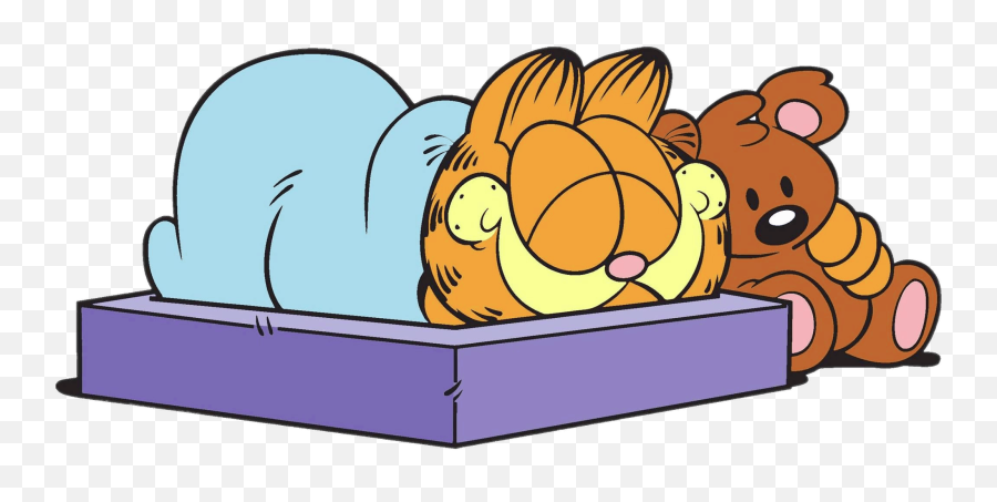 Garfield Sleeping Emoji,Pookie Garfield Emoji