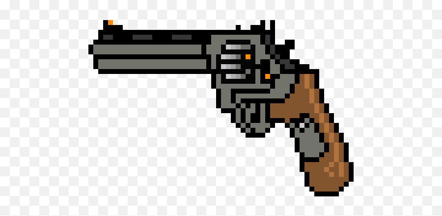 Pixel Art Gallery Emoji,Kawaii Gun Emoticon