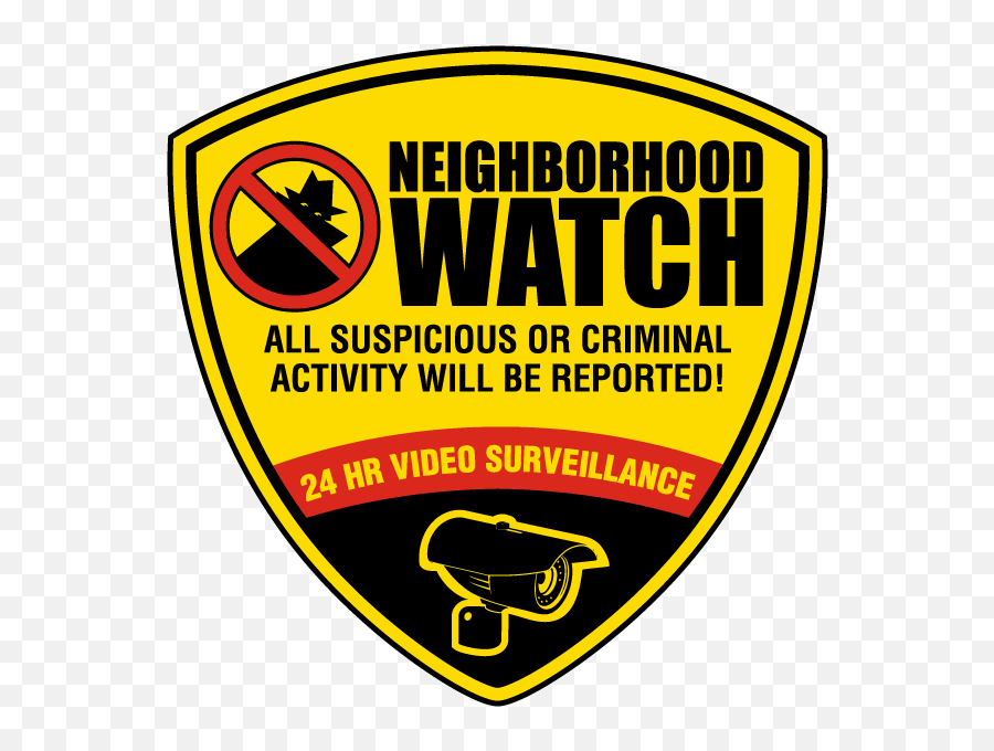 Suspicious Or Criminal Activity Will Be Reported Sign - W5493 Emoji,Suspicious Emoji