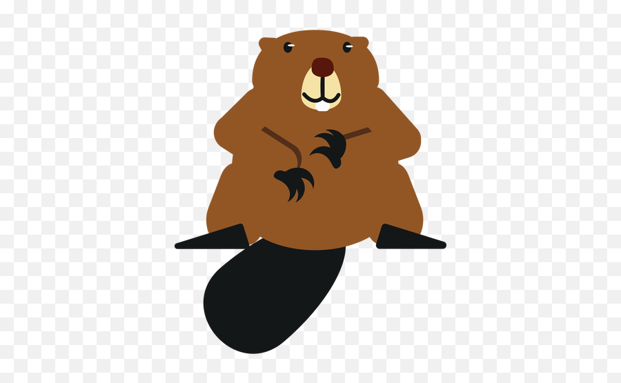 Beaver Tail Fat Rodent Claw Rounded Flat Transparent Png Emoji,Claw Emoji