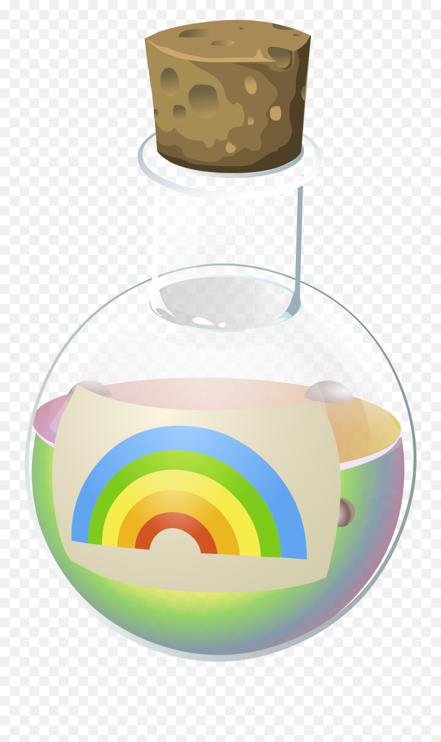 Alchemy Potion Rainbow Juice By Glitch This Glitch - Rainbow Potion Png Emoji,Potion Emoji