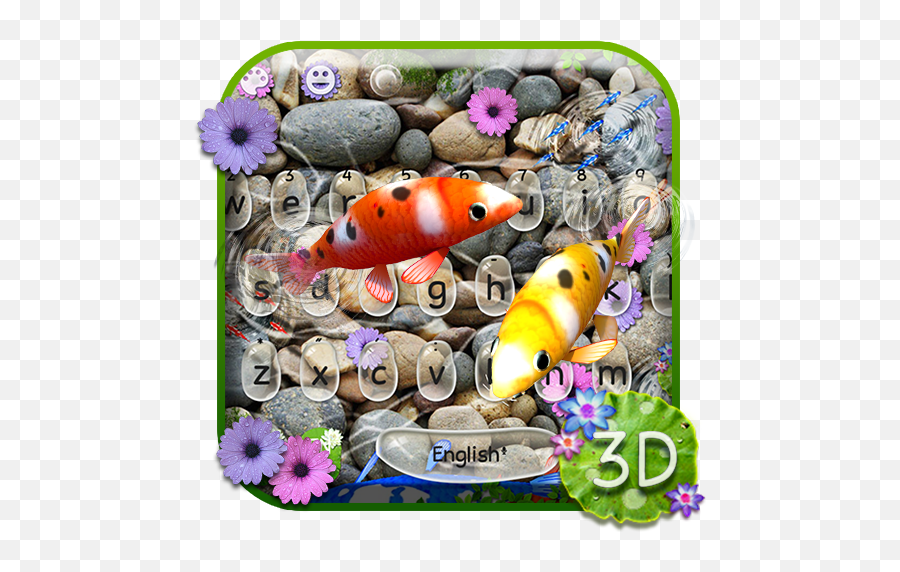 Live Koi Fish Keyboard - Aquarium Fish Emoji,Cm Emoji Keyboard