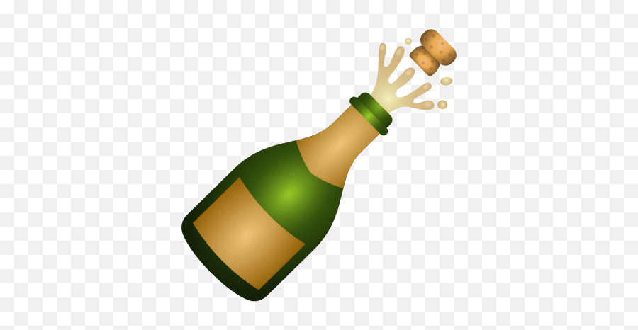 Bottle With Popping Cork Icône - Drinks Emoji,Popping Emoji