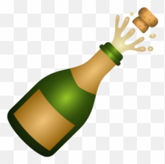 Bottle With Popping Cork Icône - Drinks Emoji,Popping Emoji
