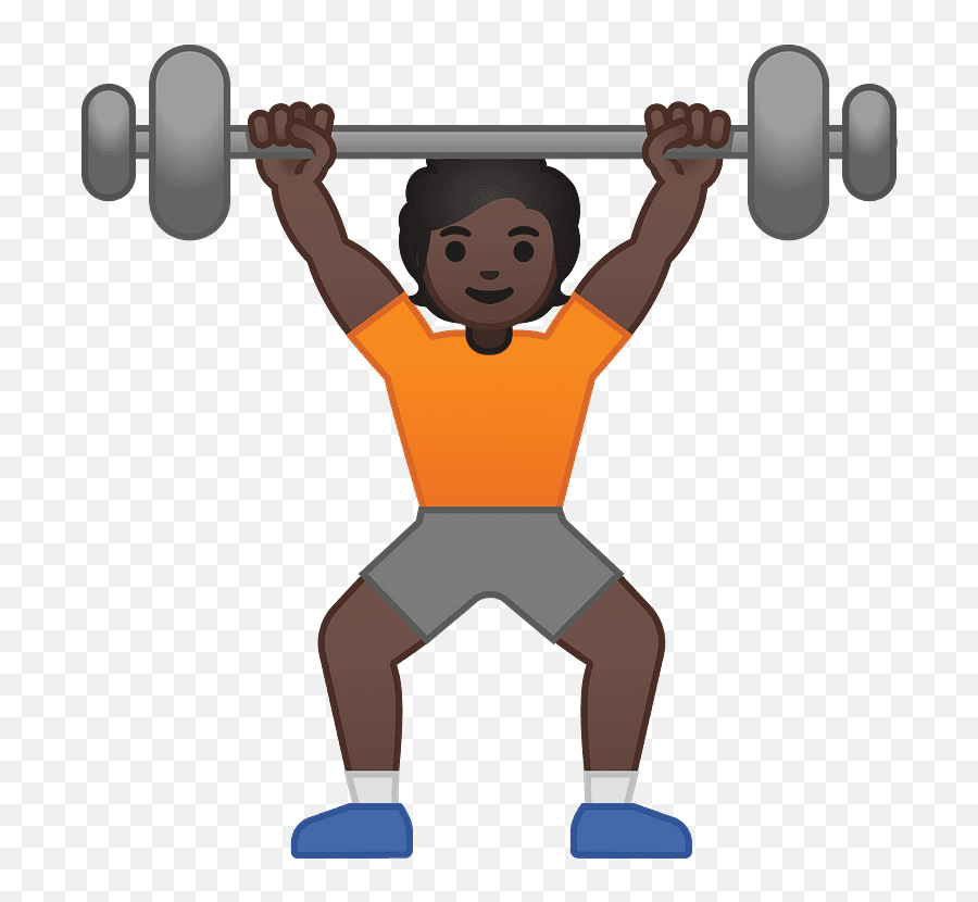 Person Lifting Weights Emoji Clipart - Persona Levantando Pesas Dibujo,Exercise Emojis