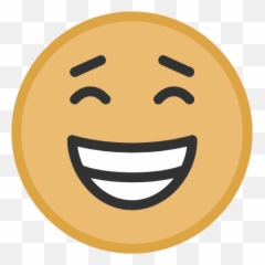 Yellow Grinning Face Graphic - Happy Emoji,Strong Arm Emoji