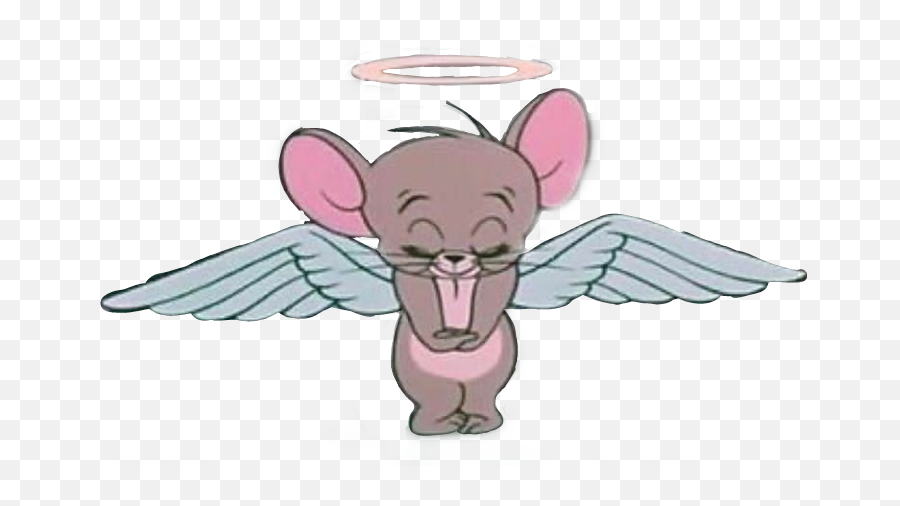 Tomandjerry Jerry Tom Mouse Angel - Tom And Jerry Angel Emoji,Tom And Jerry Emoji