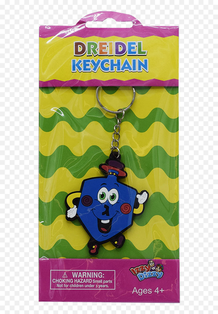 Hanukkah Dreidel Rubber Keychain - Party Supply Emoji,Dreidel Emoji