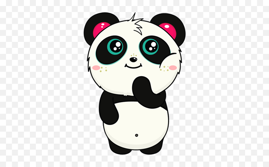 Pandas Dibujos De Osos - Messenger Pandi Stickers Emoji,Panda Emoji Facebook