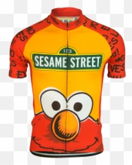 Jerseys Brainstorm Gear Mens Sesame - Cartoon Cycling Jersey Emoji,Sesame Street Emotions Faces