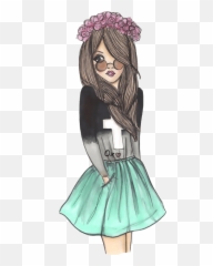 Ariana Grande Chicas Kawaii Pinterest - Girls Png Emoji,365bocetos Emojis Snapchat
